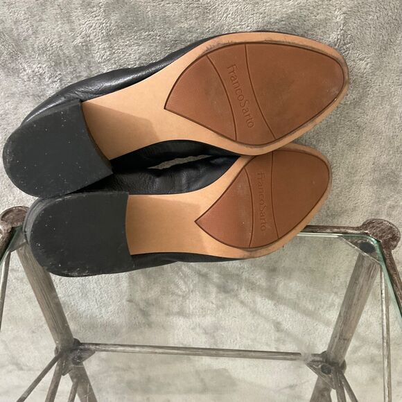Franco Sarto Career, Office Pumps Women Size 10M Leather Black Block heels. - Picture 7 of 11